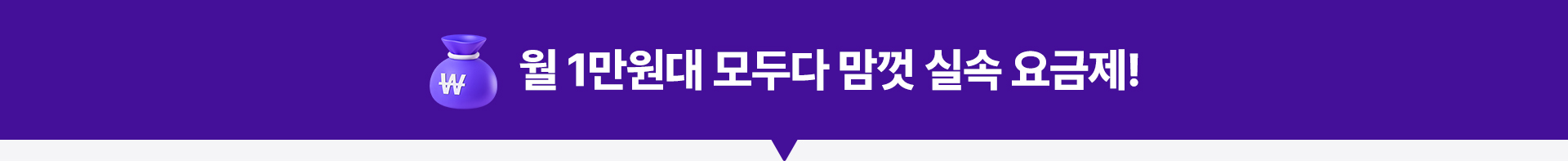 실속 요금제 띠배너