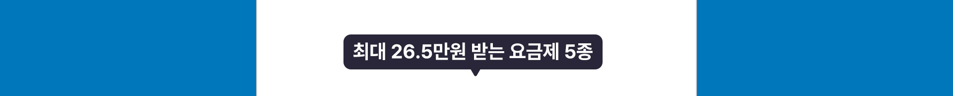 최대 26.5만원 받는 요금제 5종